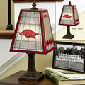 Arkansas Razorbacks NCAA College Art Glass Table Lamp