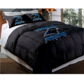 Carolina Panthers NFL Twin/Full Chenille Embroidered Comforter Set 64" x 86" with 2 Shams 24" x 30"