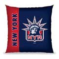 New York Rangers 27" Vertical Stitch Pillow