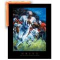 Football - Drive - Contemporary mount print with beveled edge