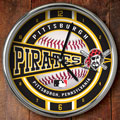 Pittsburgh Pirates MLB 12" Chrome Wall Clock