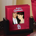 St. Louis Cardinals MLB Art Glass Photo Frame Coaster Set