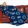 NCAA Penn State Nittany Lions Comfy Throw Blanket with Sleeves