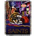 New Orleans Saints "Home Field" 48" x 60" Woven Tapestry Throw