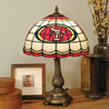 San Francisco 49ers NFL Stained Glass Tiffany Table Lamp
