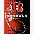 Cincinnati Bengals "Diamondplate" 60" x 80" Super Plush Throw