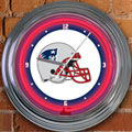 New England Patriots NFL 15" Neon Wall Clock