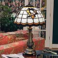 Pittsburgh Penguins NHL Stained Glass Table Lamp