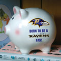 Baltimore Ravens NFL Ceramic Piggy Bank