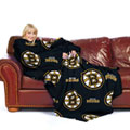 NHL Boston Bruins Comfy Throw Blanket with Sleeves