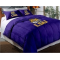 Louisiana State University LSU Tigers College Twin Chenille Embroidered Comforter Set with 2 Shams 64" x 86"