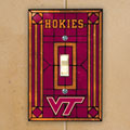 Virginia Tech Hokies NCAA College Art Glass Single Light Switch Plate Cover