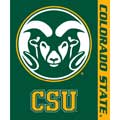 Colorado State Rams "Stripes" 50" x 60" Super Plush Throw