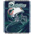 Miami Dolphins "Spiral" 48" x 60" Woven Jacquard Throw