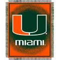 Miami Hurricanes "Focus" 48" x 60" Woven Jacquard Throw