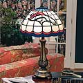 Denver Broncos NFL Stained Glass Table Lamp