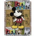 Mickey Mouse Comic 48" x 60" Metallic Tapestry Throw