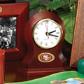 San Francisco 49ers NFL Brown Desk Clock