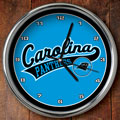 Carolina Panthers NFL 12" Chrome Wall Clock