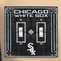Chicago White Sox MLB Art Glass Double Light Switch Plate Cover