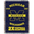 Michigan Wolverines NCAA College "Commemorative" 48"x 60" Tapestry Throw