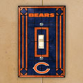 Chicago Bears NFL Art Glass Single Light Switch Plate Cover