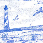 Lighthouse Toile Bedding, Accessories & Room Decor