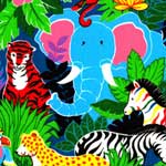 Rainbow Jungle Bedding, Accessories & Room Decor