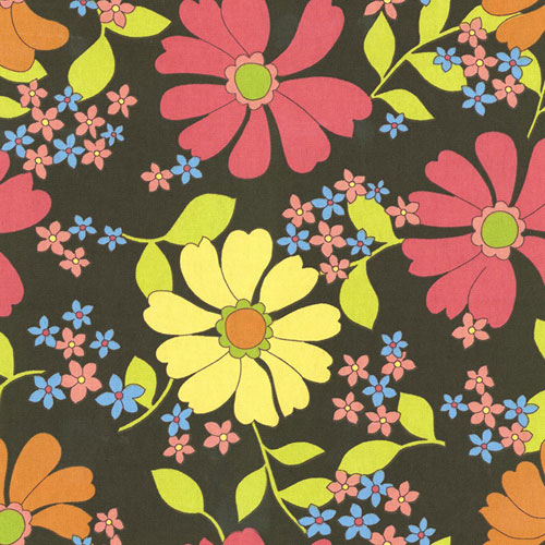 Cocoa Flowers Waverly Fabric