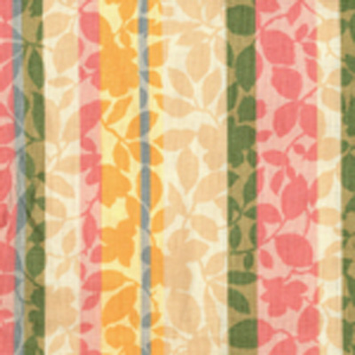 Cream & Roses Stripe Fabric