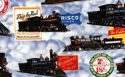 Classic Trains Fabric
