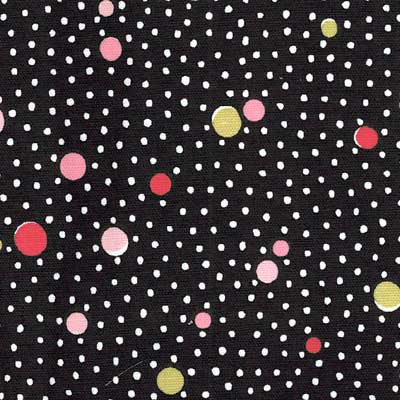Deco Dots Black Waverly Fabric
