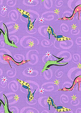 Fashion Pumps Lavender Fabric