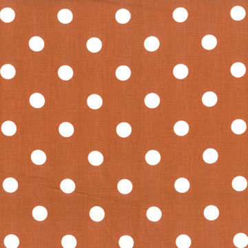 Hooty Orange Dots Fabric