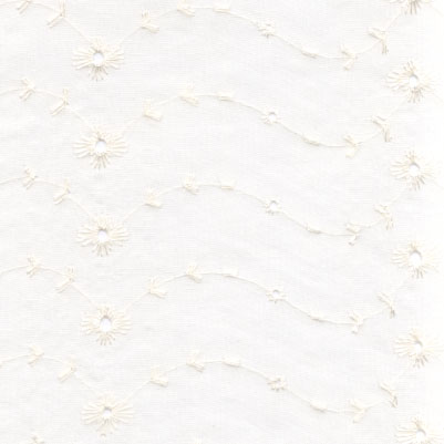 Eyelet Ivory  Fabric