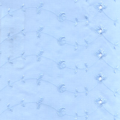 Eyelet Light Blue  Fabric