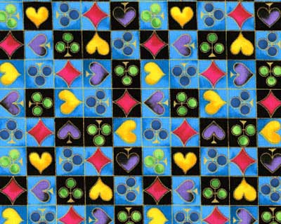 Mardi Gras Cards Fabric
