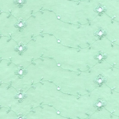 Eyelet Mint Green  Fabric