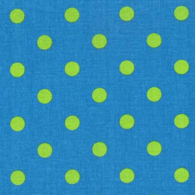 Zany Aqua Dots Fabric