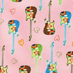 Be Bop Pink Guitars Bedding & Accessories