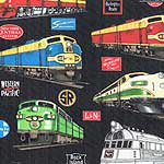 Locomotive Trains Black Bedding & Accessories