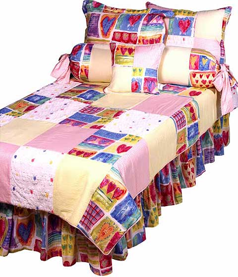 Two Hearts Toddler Bedding Set