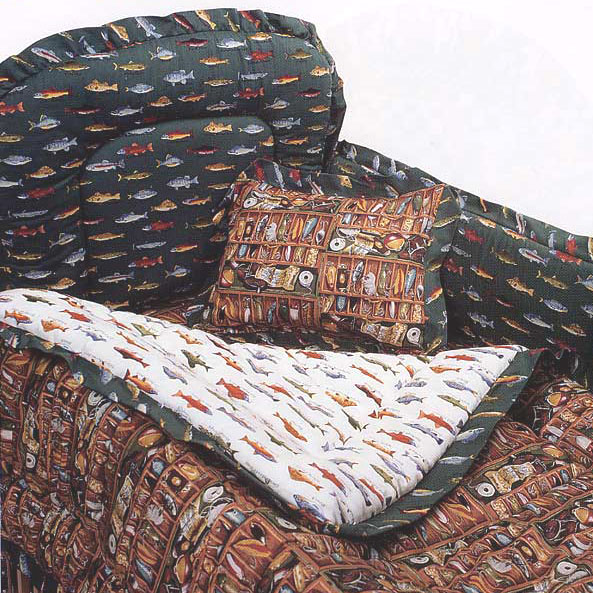 Gone Fishing Crib Brown Tackle Baby Nursery Bedding Accessories