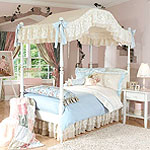 Chloe Blue Floral Bedding, Canopies & Accessories