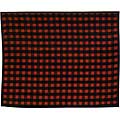 Black/Rust Campfire Plaid Fleece Blanket