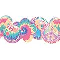 Tie-Dye Symbols Wall Border-Version B