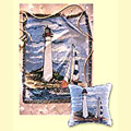 Donna Elias' Cape May New Jersey Lighthouse Nautical Throws, Pillows and Decor