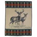 Buck & Doe Fleece Decorative Scenic Blankets