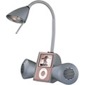 iPod MP3 Player Desk Lamp - Silver