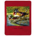 October Woodies Fleece Decorative Scenic Blankets